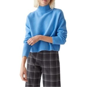 & Other Stories Crop Mock Neck Sweater
Color: Blue New never worn